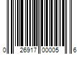 Barcode Image for UPC code 026917000056