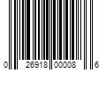 Barcode Image for UPC code 026918000086