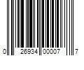 Barcode Image for UPC code 026934000077