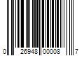 Barcode Image for UPC code 026948000087