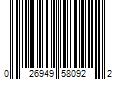 Barcode Image for UPC code 026949580922