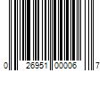 Barcode Image for UPC code 026951000067