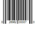 Barcode Image for UPC code 026962000070