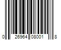 Barcode Image for UPC code 026964080018