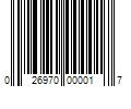 Barcode Image for UPC code 026970000017