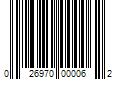 Barcode Image for UPC code 026970000062