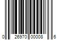 Barcode Image for UPC code 026970000086