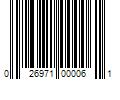 Barcode Image for UPC code 026971000061