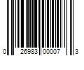 Barcode Image for UPC code 026983000073