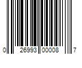 Barcode Image for UPC code 026993000087