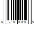 Barcode Image for UPC code 027000000533