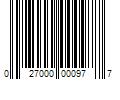 Barcode Image for UPC code 027000000977