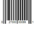 Barcode Image for UPC code 027000000991