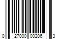 Barcode Image for UPC code 027000002063