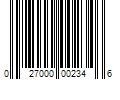 Barcode Image for UPC code 027000002346