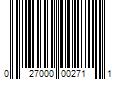 Barcode Image for UPC code 027000002711