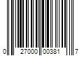 Barcode Image for UPC code 027000003817