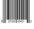 Barcode Image for UPC code 027000004012