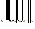 Barcode Image for UPC code 027000004319