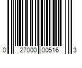 Barcode Image for UPC code 027000005163