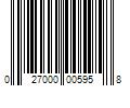 Barcode Image for UPC code 027000005958