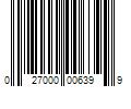 Barcode Image for UPC code 027000006399