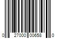 Barcode Image for UPC code 027000006580