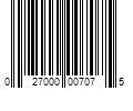 Barcode Image for UPC code 027000007075