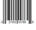 Barcode Image for UPC code 027000007655