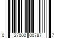 Barcode Image for UPC code 027000007877