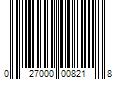 Barcode Image for UPC code 027000008218