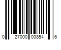 Barcode Image for UPC code 027000008546