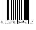 Barcode Image for UPC code 027000378151