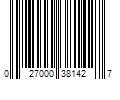 Barcode Image for UPC code 027000381427