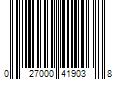 Barcode Image for UPC code 027000419038