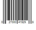 Barcode Image for UPC code 027000419298