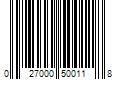 Barcode Image for UPC code 027000500118