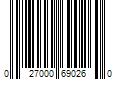 Barcode Image for UPC code 027000690260