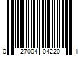 Barcode Image for UPC code 027004042201