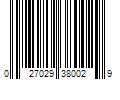 Barcode Image for UPC code 027029380029