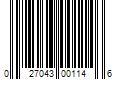 Barcode Image for UPC code 027043001146