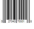 Barcode Image for UPC code 027043700018