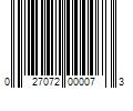 Barcode Image for UPC code 027072000073