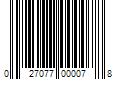 Barcode Image for UPC code 027077000078