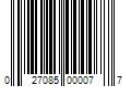 Barcode Image for UPC code 027085000077