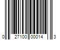 Barcode Image for UPC code 027100000143