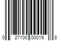 Barcode Image for UPC code 027100000198