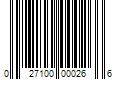 Barcode Image for UPC code 027100000266