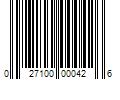 Barcode Image for UPC code 027100000426