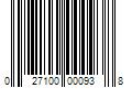 Barcode Image for UPC code 027100000938